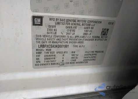 2019 Buick Envision Fwd Essence from USA, damaged, VIN LRBFXCSA3KD001991